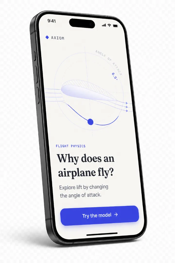 Axiom app screen